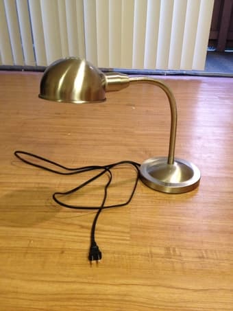 Ikea Desk Lamp Brushed Metal Finish $10 2