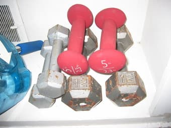 Dumbell weights - $15 2