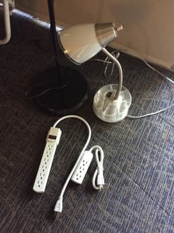 Floor Lamp + Desk Lamp + Power Strips ($20 obo) 2