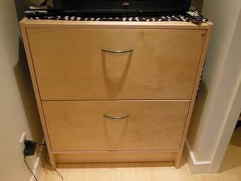 Maple Horizontal Filing Cabinet - $120 (woodside) 1