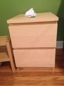 IKEA MALM DRESSER (6 drawers) and CHEST 1