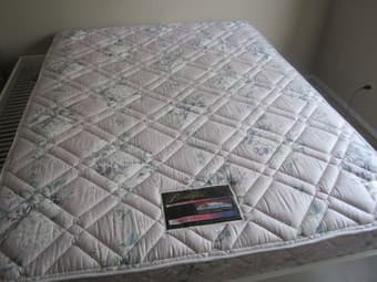 Queen-Sized Mattress & Box Frame-$80 1