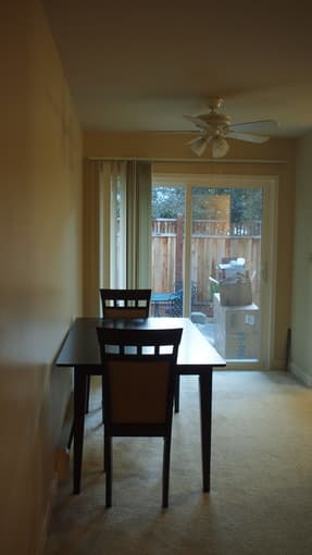 Dining room table and chairs - $200 3