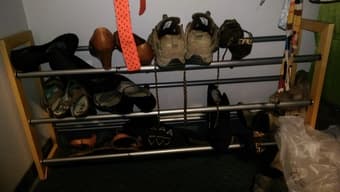FREE hammock and drawers, cheap clothes steamer and shoe rack 3