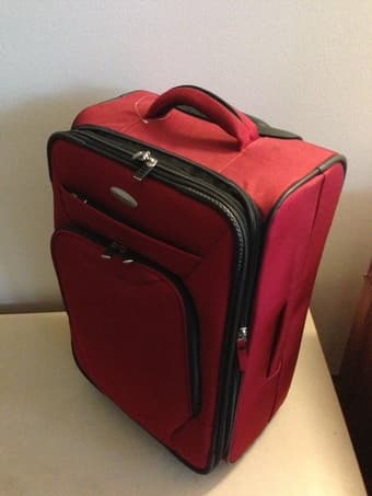 Samsonite case - red, almost new ($50) 2