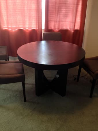West Elm Dining Room Table with Chairs 1