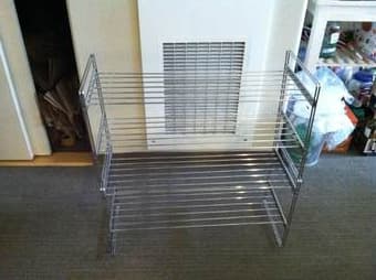 Metal rack, bathroom shelf, hamper 1