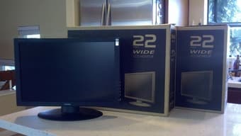 Pair of 22" LCD monitors, 5ms ultrafast-$60 for 1, $100 for both 2