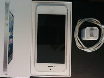 IPHONE 5 16GB WHITE GSM (FACTORY UNLOCKED) CLEAN IMEI $430 1