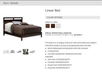 Queen-size Linear Bed ($150) (Mountain View) 2