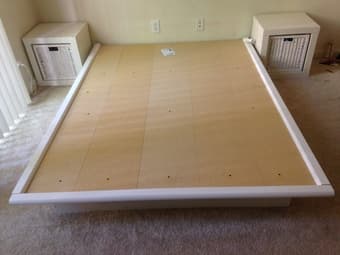 Bed Frame $75 + one bed side table $20 - Pick up location - Sunnyvale 2