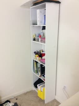 White wooden Book shelve $18 - Sunnyvale 4