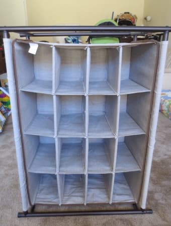 New 16 compartment shoe/cloth organizer, $25 1