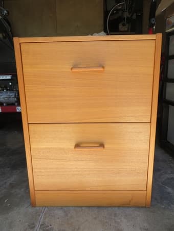 Teak file cabinet 1