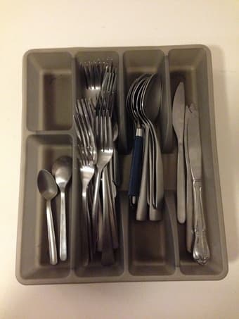 Assorted cutlery and cutlery holder 1