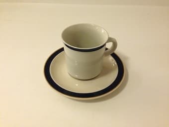 Ceramic mug and saucer - $5 1
