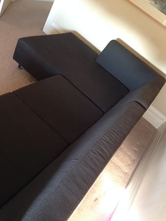 BoConcept corner sofa dark grey fabric   $1000 3