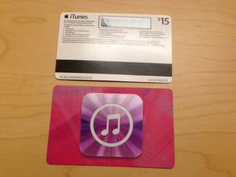 Apple iTunes cards $30 for $25! 1