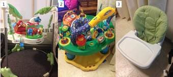 Baby Stuff - 6 iteams (Jumperoo, Saucer, Bath tub, etc) 1