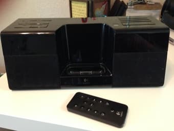 Logitech Pure-Fi Anytime iPod/iphone Alarm Clock Speakers - $45 1