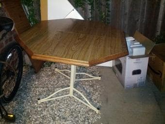 Dinner Table + 4 Chairs - $40 2