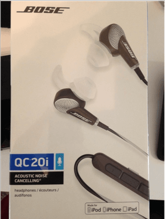 Bose QC20i Noise Cancelling Headphones - $275 1