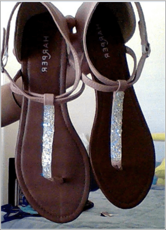 New tan sandals with crystal accent, size 7 - $20 OBO 1