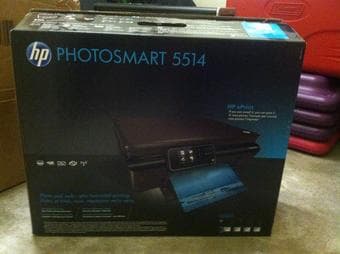 HP Photosmart 5514 Printer with Cords and CD for sale 1