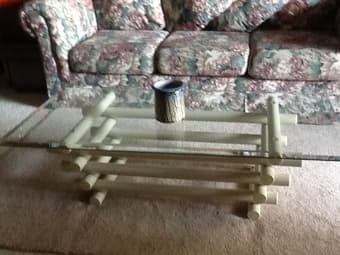 Living room sofa, coffee and side tables 2