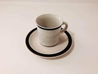 Ceramic mug and saucer 1