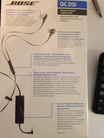 Brand New Bose QC20i Noise Cancelling Headphones - $275 2