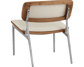 CB2 WHITE ASAN CHAIR 2