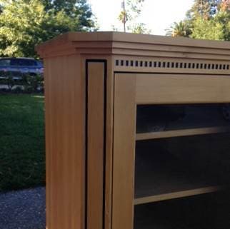 BIRCH WOOD ENTERTAINMENT CENTER 2