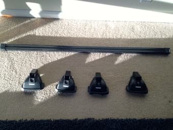 Thule Rack Including Load Bars, Podium Feet and Locks - $150 2