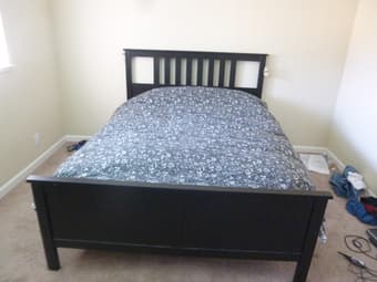 BED HEMNES Bed frame 130$ & SULTAN HALLEN (Queen size) 200$ 1