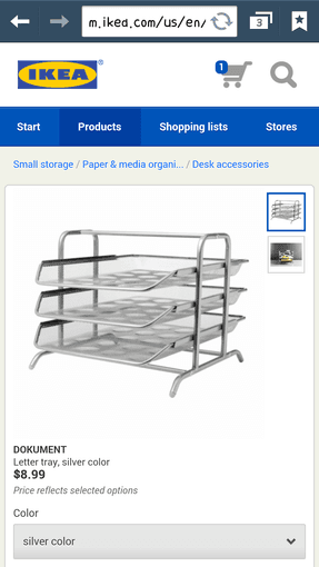 letter tray (ikea dokument) $4 1