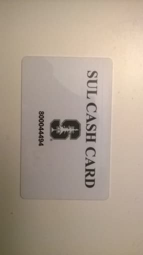 Copy/Print/Scan card on campus 1