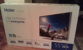Brand New Haier 55" LED HDTV - in unopened box w/ original warranty 1