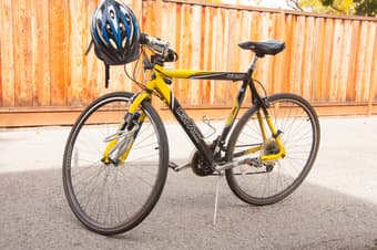 gmc denali road bike with lock and helmet, $50 1