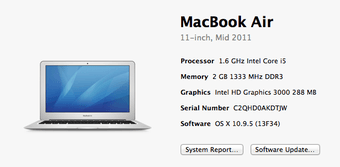 Macbook Air 11" 2GB RAM 64 GB Storage - $500 2