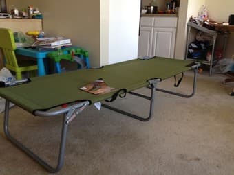 Almost brand new camp cot for sale 2