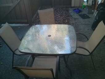 Patio Table + 4 Chairs 2