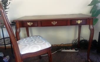 Antique Redwood Table and Chair Combo -- $ 60 OBO 2