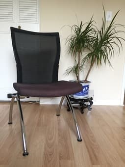 Set of Two Foldable Mesh Office Desk Computer Chairs - $60 2
