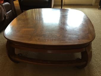 coffee table (solid wood) $15 1