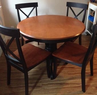 Beautiful wooden dining set for 4, GREAT condition! 2