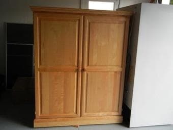 Maple Wood Computer Desk/Armoire $250 3