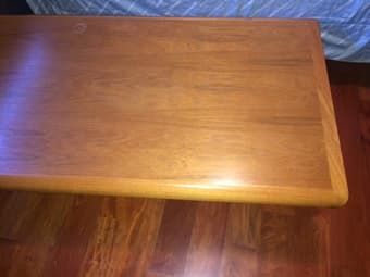 Solid Wood Coffee Table - $45 1