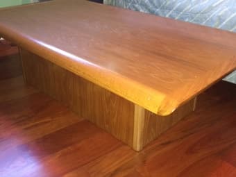 Solid Wood Coffee Table - $45 2