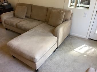 Carson Pine Scott Sectional Couch / Chaise in Great Condition!-SanJose 1